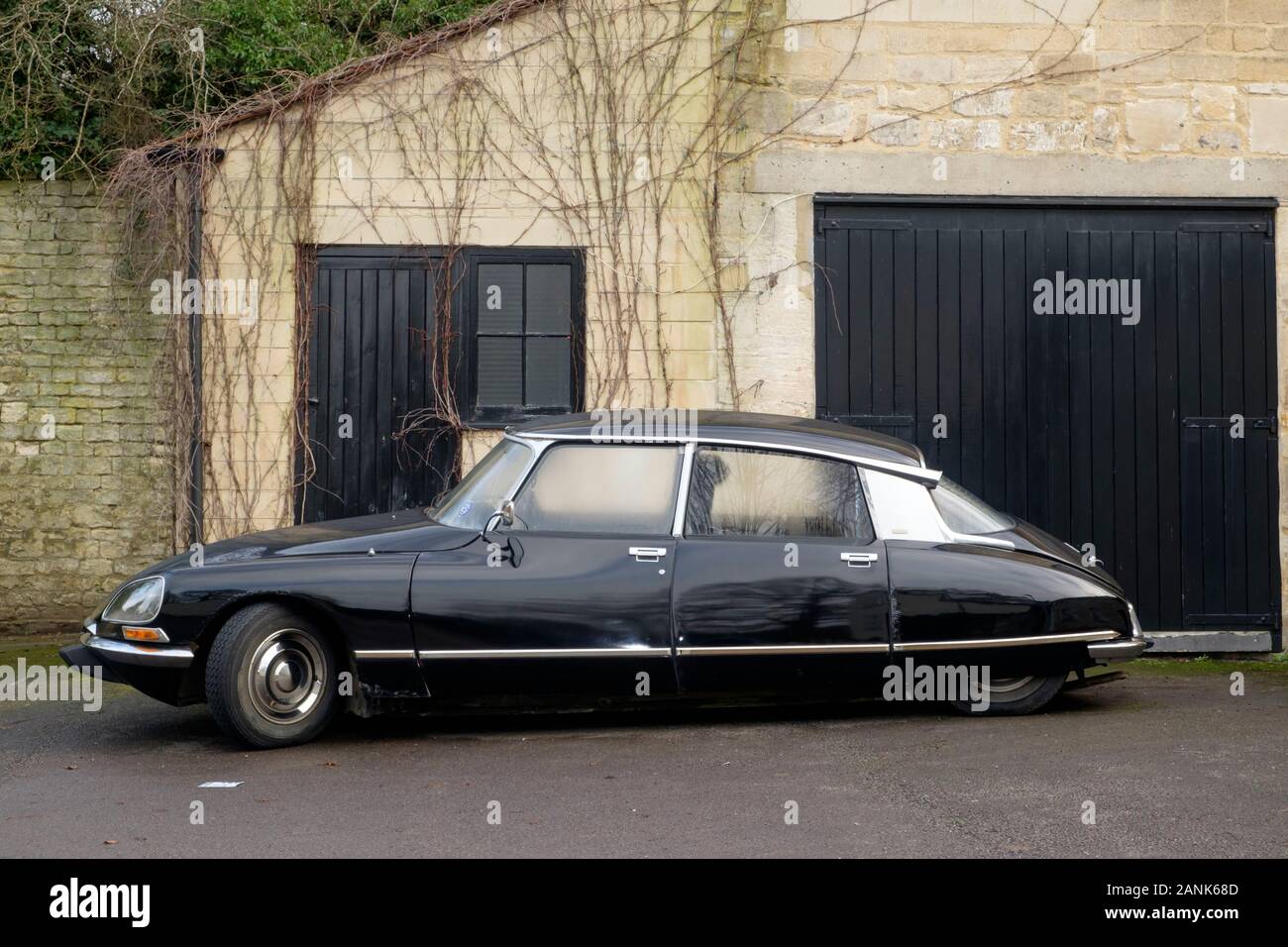 La Citroën DS, une automobile française classique, enregistrés en 1974 Banque D'Images