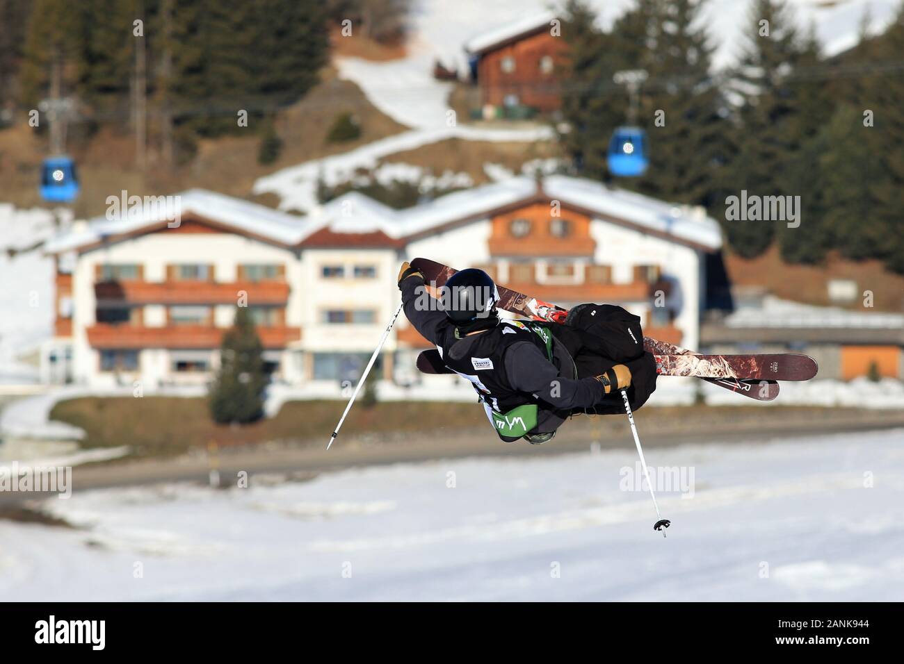 Le Tyrol du Sud, Italie. 17 janvier 2020, l'Alpe di Siusi, Alpe di Siusi, le Tyrol du Sud, Italie ; Fédération Internationale de Ski, Coupe du Monde de Slopestyle Freeski, Tim Ryan (USA) - usage éditorial : Action Crédit Plus Sport Images/Alamy Live News Banque D'Images