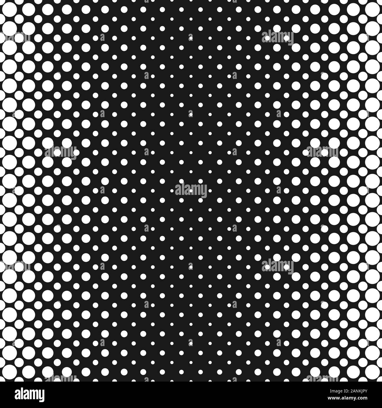 Des points de trame géométrique monochrome motif de fond modèle - abstract vector illustration Illustration de Vecteur