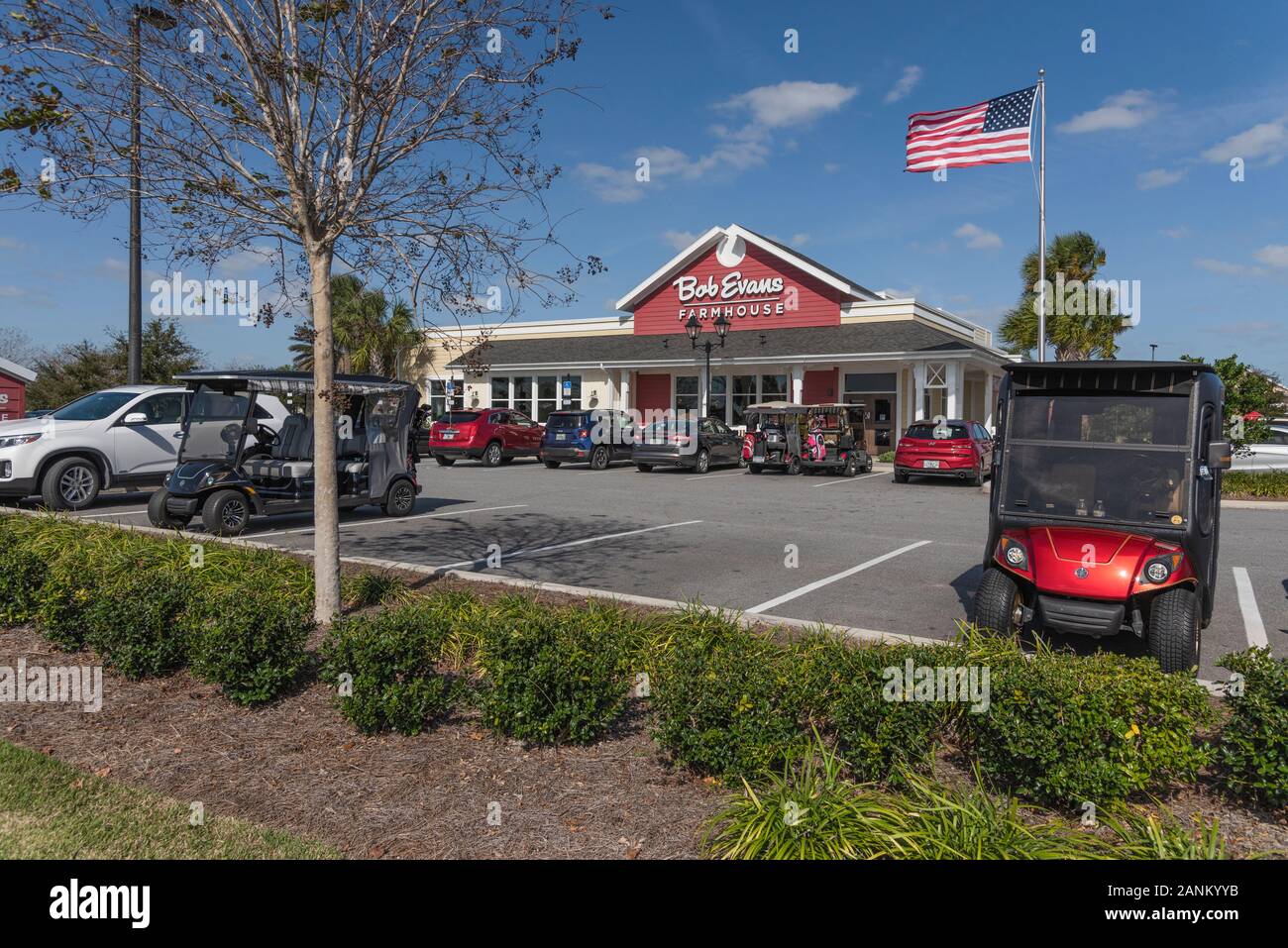 Bob Evans Restaurant ferme les Villages, Floride USA Banque D'Images