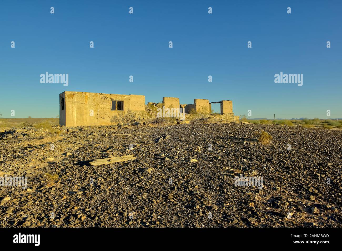 C'est la demeure d'un ancien stage coach arrêter le long de la Butterfield trail qui est passé à travers l'Arizona entre Phoenix et Yuma dans le milieu à la fin des années 1800 Banque D'Images