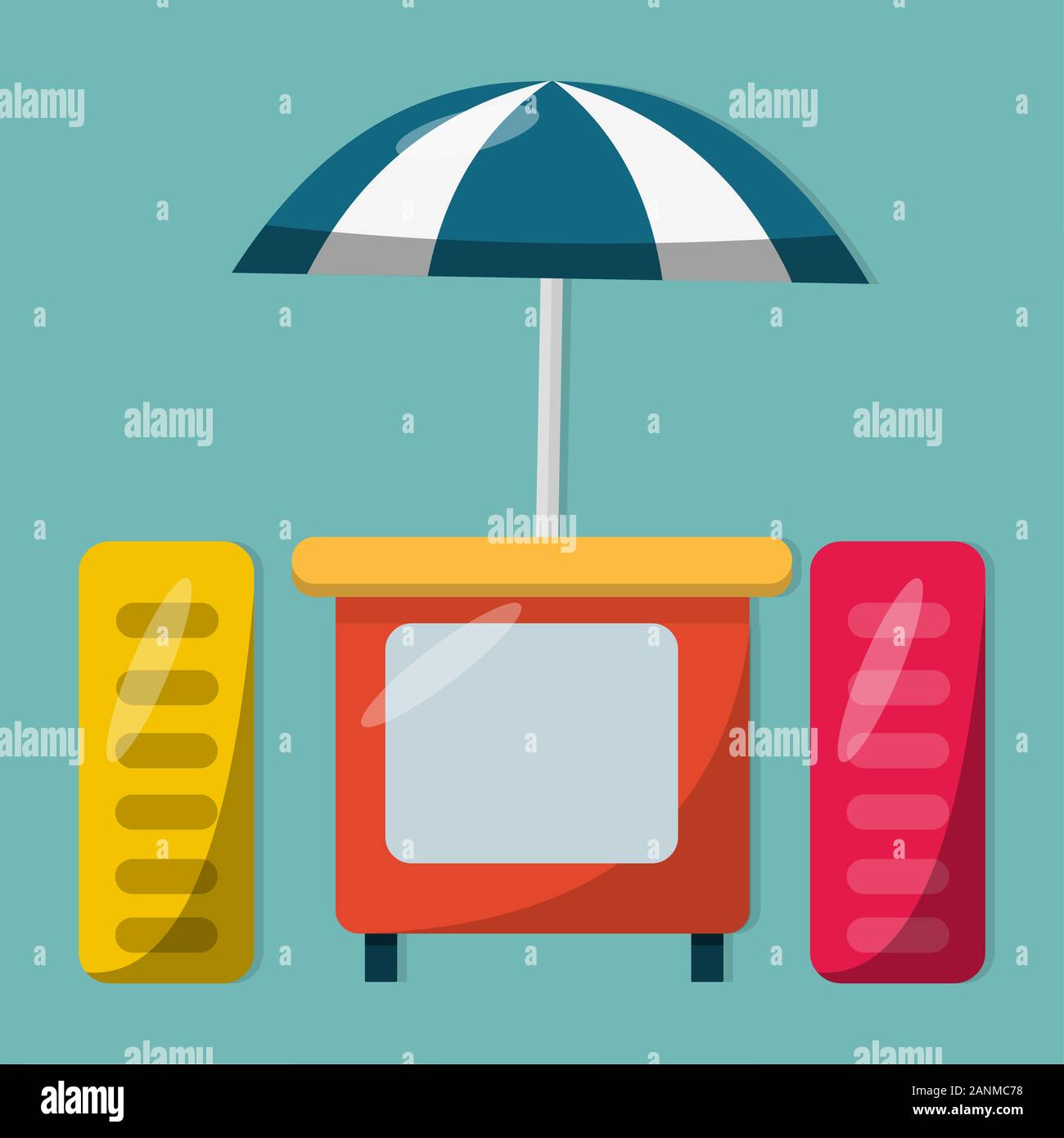 Street food stand symbole d'illustration vectorielle isolés Illustration de Vecteur