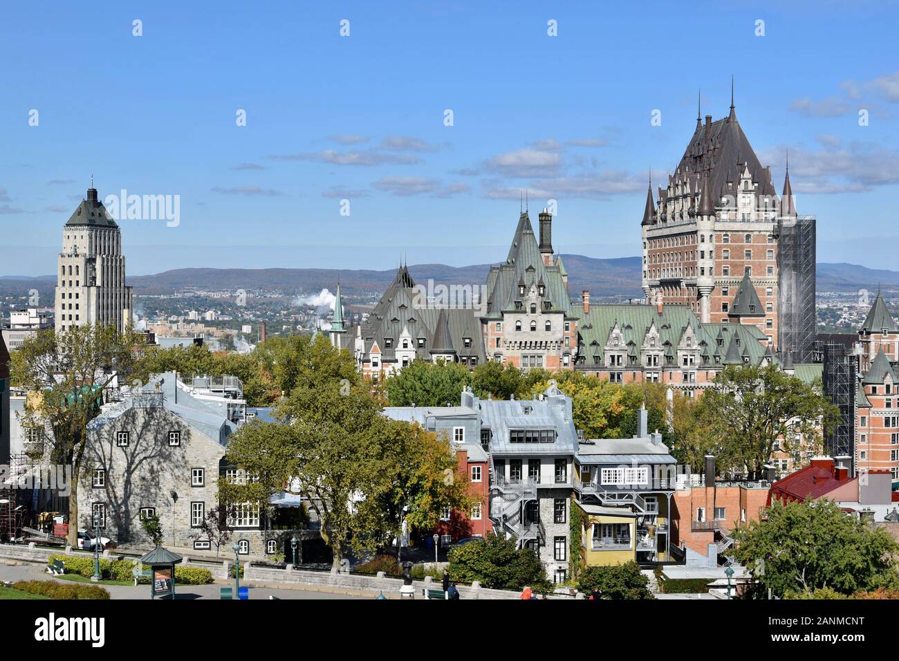 Dans Les Rues Du Vieux-Québec, Canada Banque D'Images