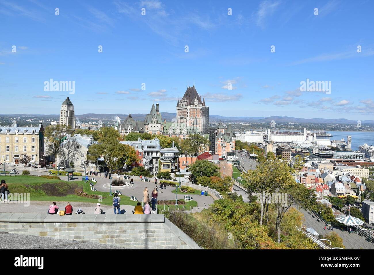 Dans Les Rues Du Vieux-Québec, Canada Banque D'Images