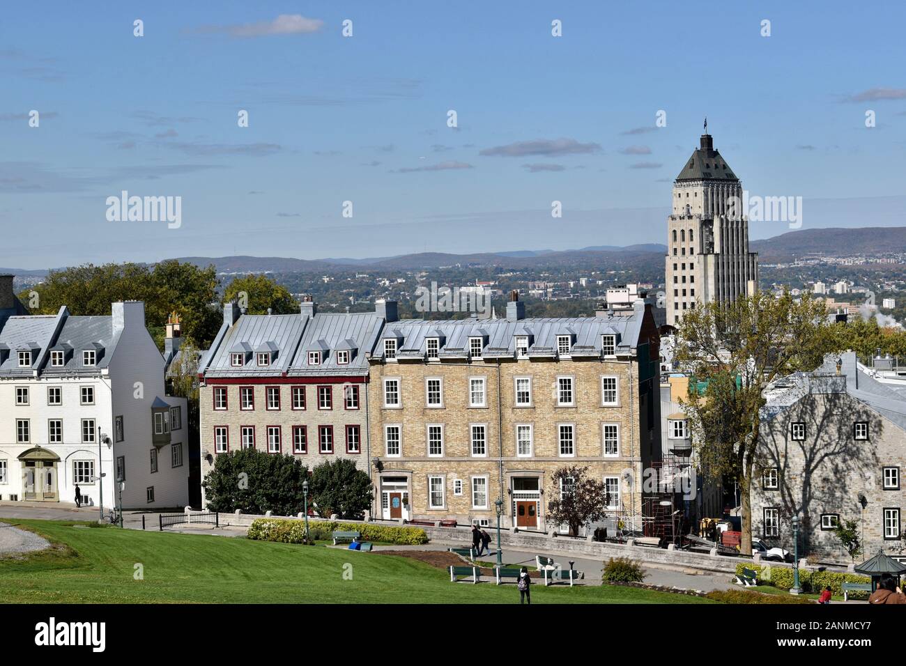 Dans Les Rues Du Vieux-Québec, Canada Banque D'Images