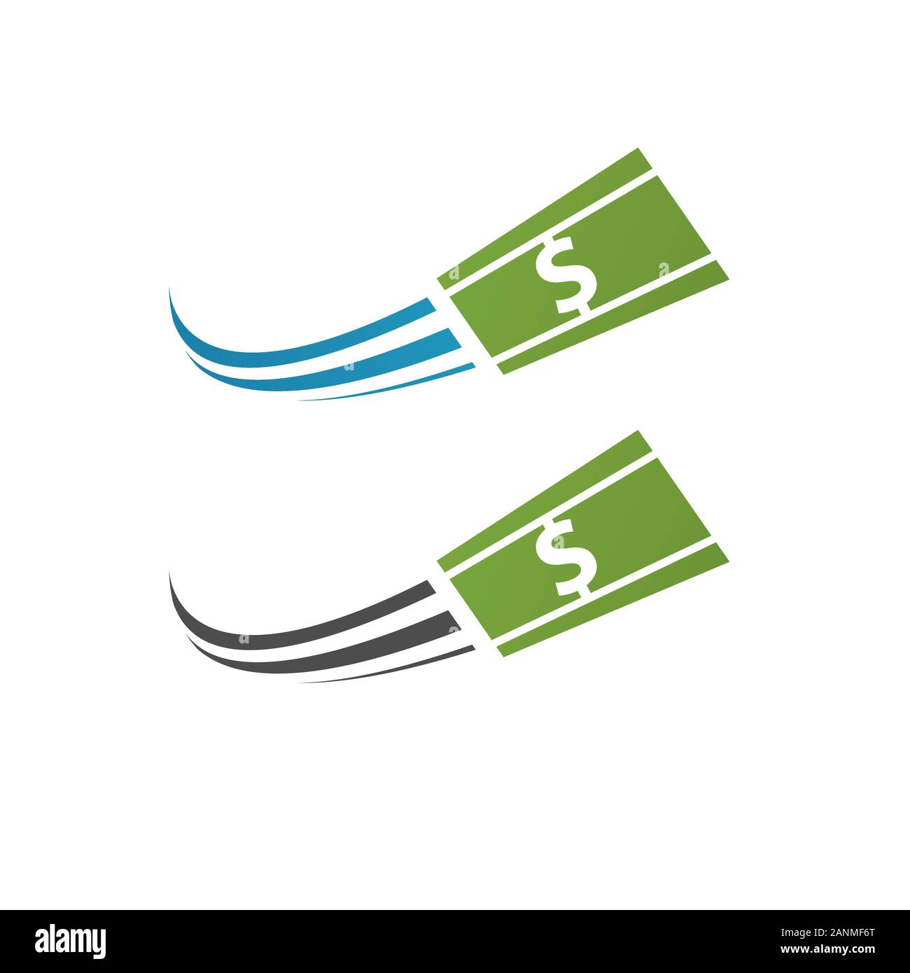 Logo fast money payer comptant et de vecteur icône symbole numérique design logotype Illustration de Vecteur