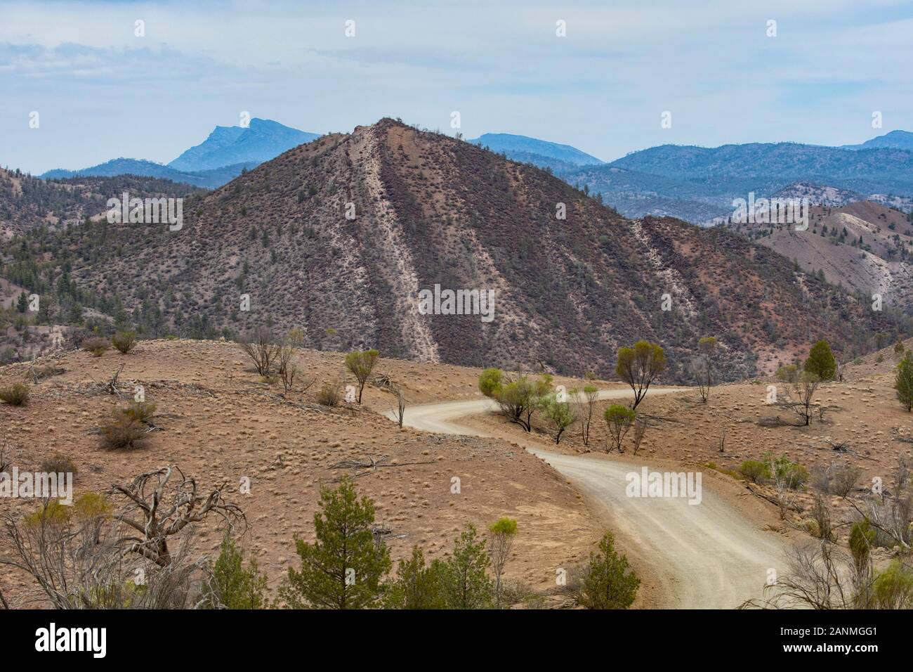 Vue panoramique de la Razorback Lookout, Ikara-Flinders, Parc National de l'Australie du Sud, Australie Banque D'Images