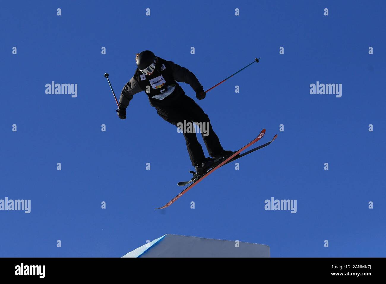 Alpe di Siusi, Italie. 17 Jan, 2020. Ski slope style Coupe du monde à l'Alpe di Siusi, Alpe di Siusi, Italie le 17 janvier 2020, Kattie Summerhayes (GBR) en action. Photo : Pierre Teyssot/Espa-Images : Cal Crédit Sport Media/Alamy Live News Banque D'Images