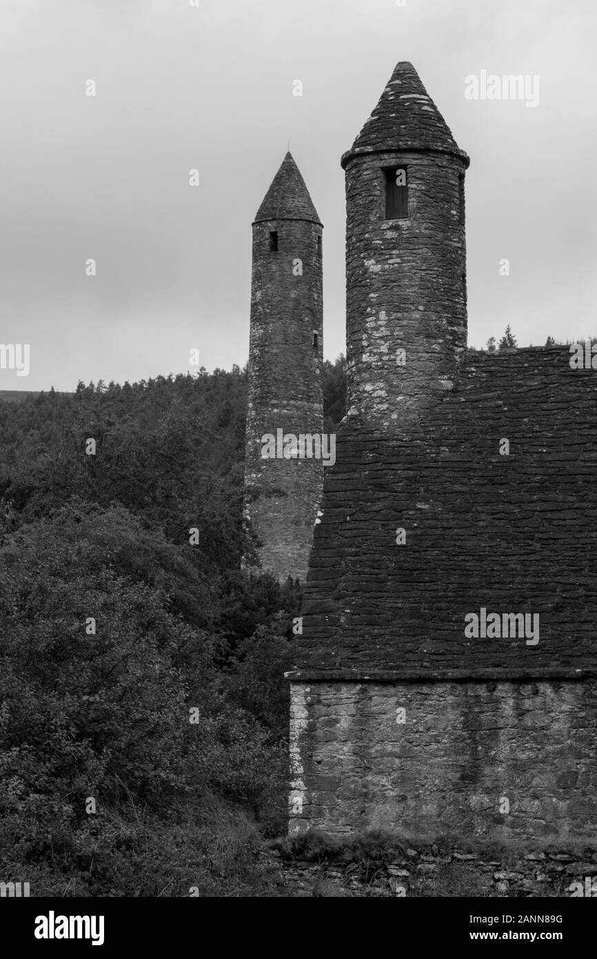 Glendalough Irlande Banque D'Images