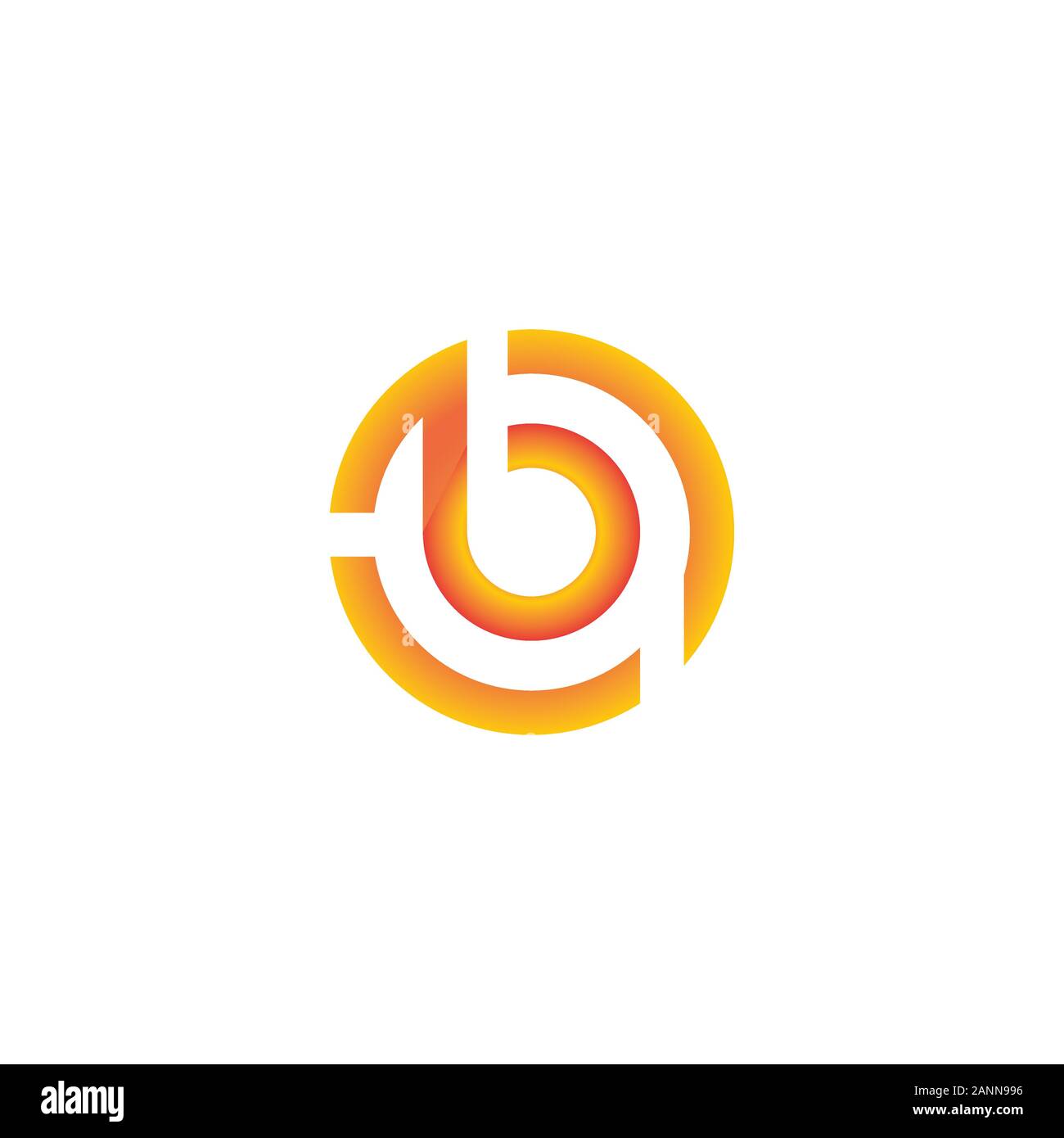 Lettre initiale go ou vecteur conception logo bg Illustration de Vecteur