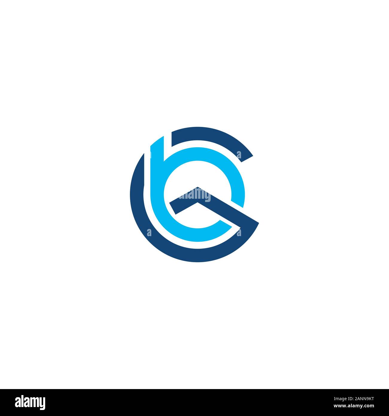 Lettre initiale go ou vecteur conception logo bg Illustration de Vecteur