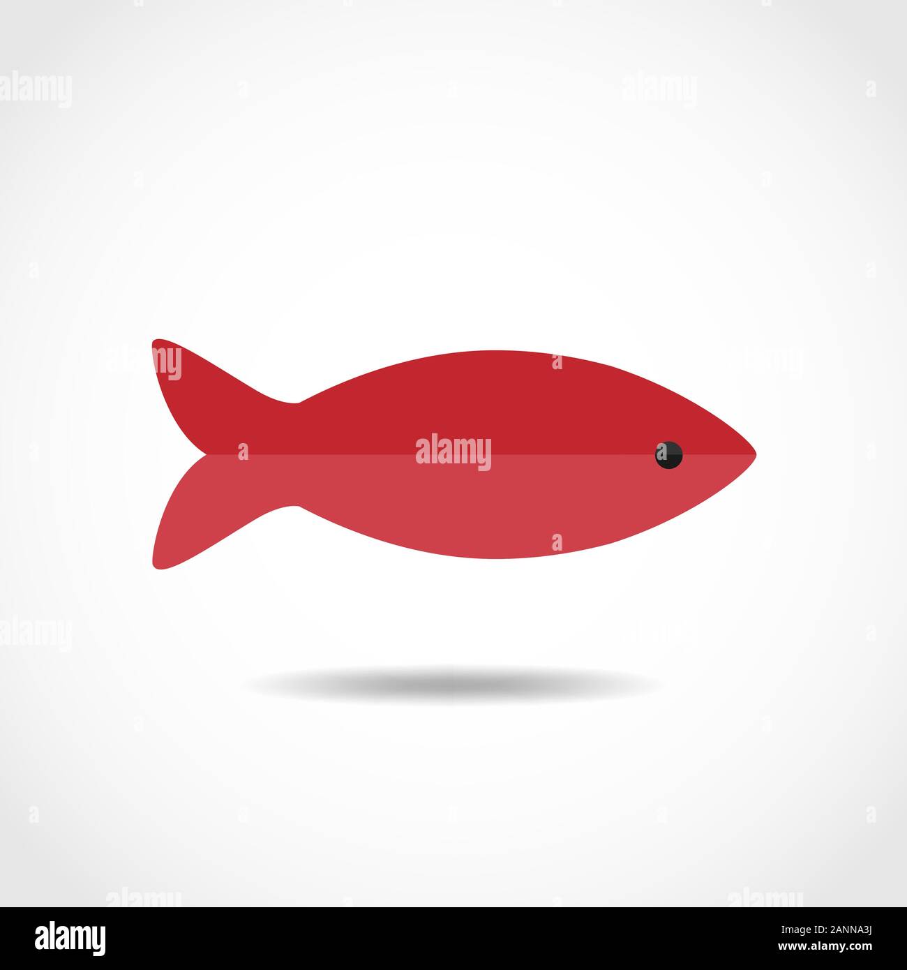 Poissons rougé Banque d'images vectorielles - Alamy
