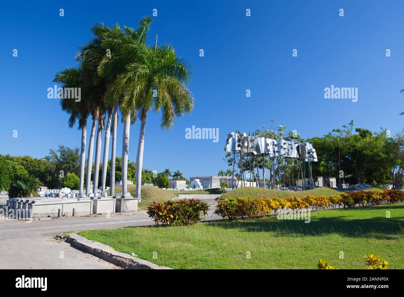 La Havane, Cuba - Janvier 21,2017 : Nécropole Cristobal Colon.Le principal cimetière de La Havane. Le cimetière Colon a été fondée en 1876 dans le Vedado neighbou Banque D'Images