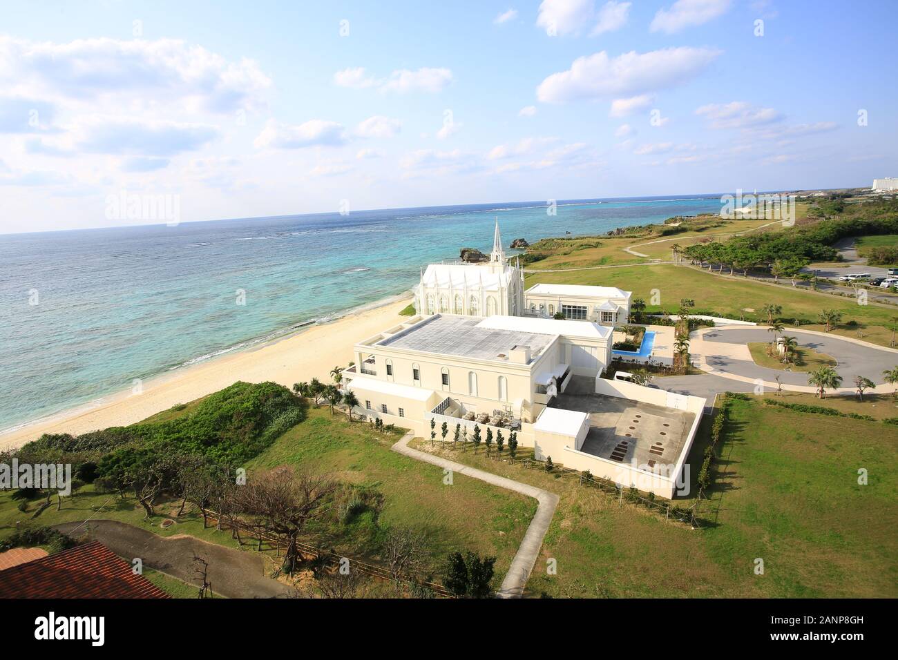 vue sur l'hôtel d'okinawa Banque D'Images