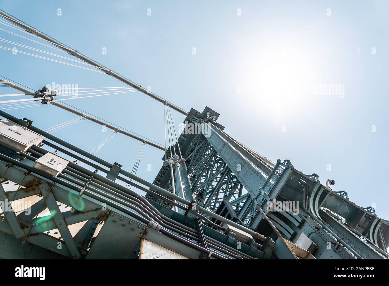 Manhattan Bridge New York photographie, beaux ponts d'Amérique New York Banque D'Images