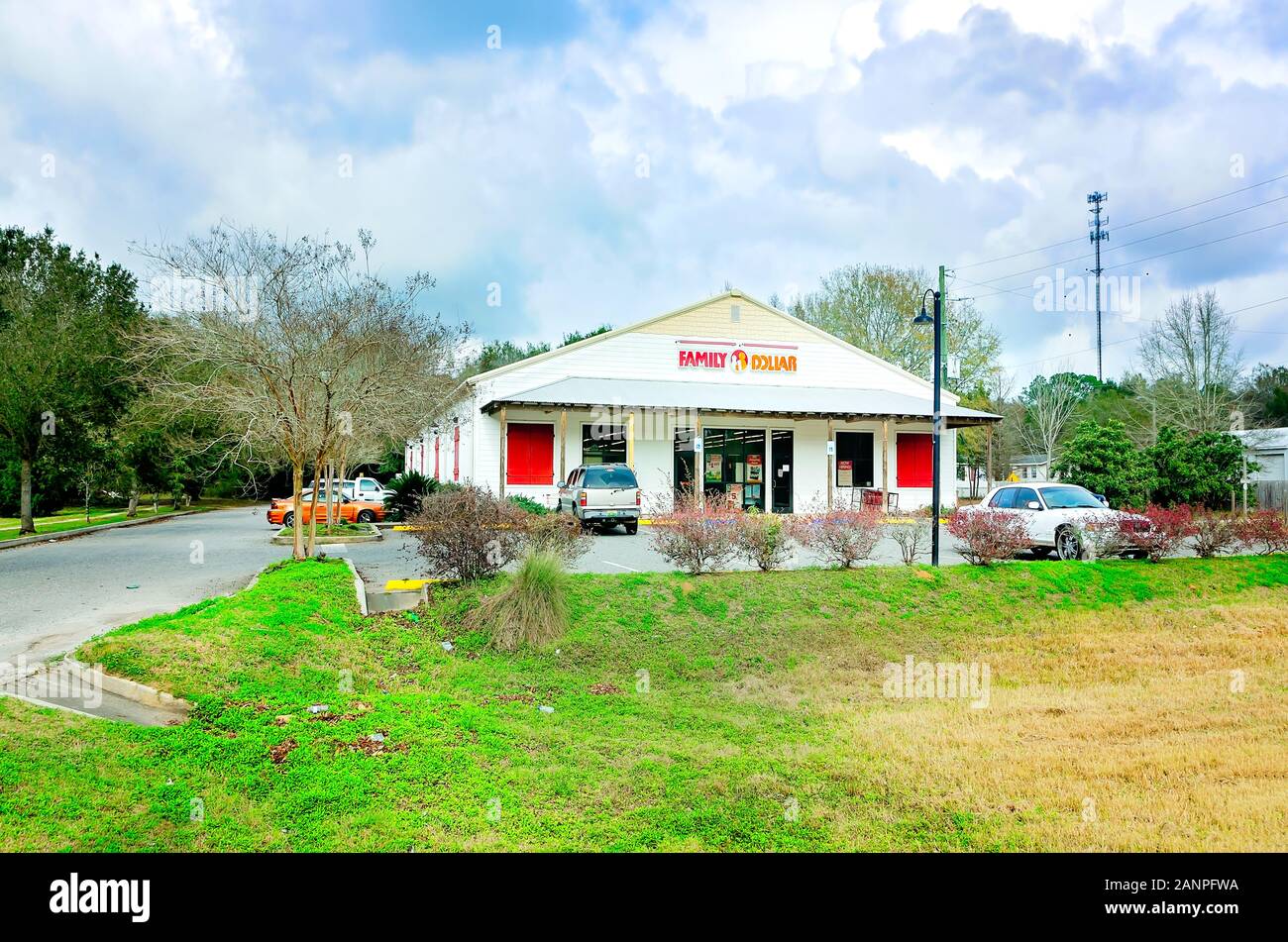 Family Dollar est photographié, le 16 janvier 2020, à Magnolia Springs, Alabama. Plus de 8 000 magasins à un dollar de la famille sont situés aux États-Unis. Banque D'Images