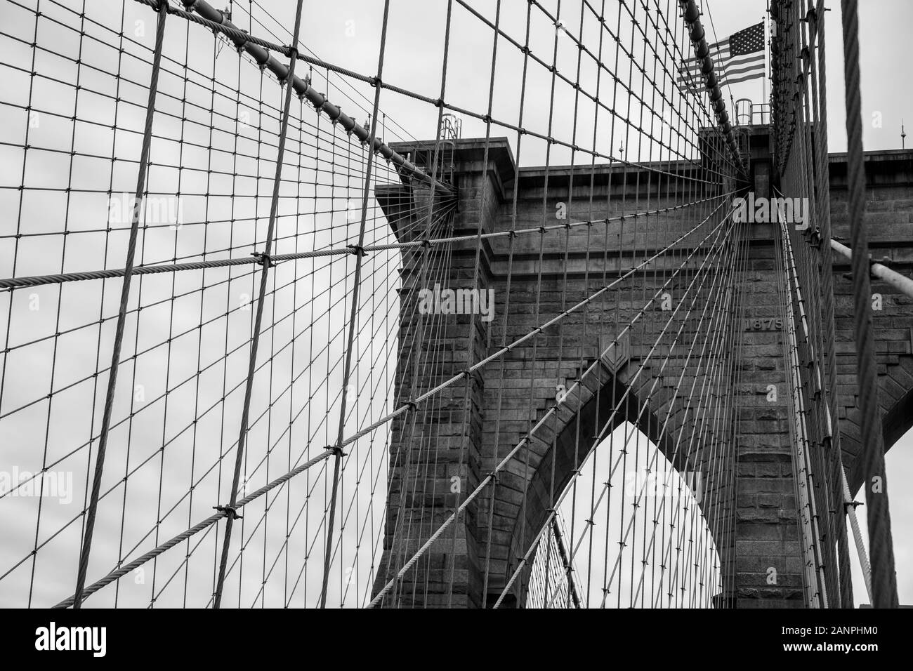 Pont de Brooklyn New York Banque D'Images