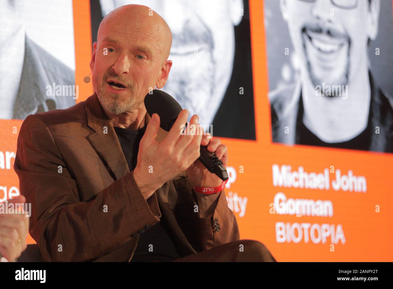 Munich, Bavière. 18 janvier, 2020. Jeffrey Schnapp (fondateur/directeur de metaLAB (at) Harvard) prend la parole lors d'un groupe spécial à DLD Conférence de Munich 2020, Europe's big conférence innovation, Alte Kongresshalle, Munich, le 18 janvier- 20, 2020Photo Alliance pour DLD/Hubert Burda Media | utilisée dans le monde entier : dpa Crédit/Alamy Live News Banque D'Images