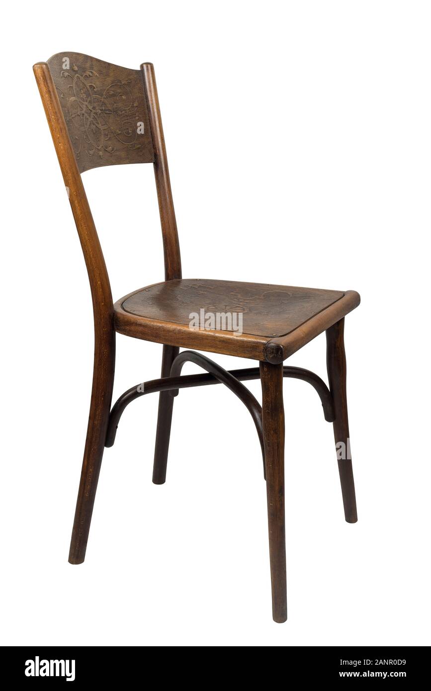 Bentwood Ancien président viennois isolé sur blanc. Banque D'Images