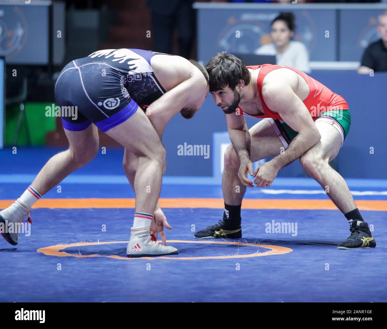 Rome, Italie. 18 janvier, 2020. Rome, Italie, 18 janvier 2020, azamat nurykau (Bélarus) catégorie fs 74 kg lors du Tournoi International de la série Classement - Wrestling - Crédit : LM/Luigi Mariani Crédit : Luigi Mariani/fil LPS/ZUMA/Alamy Live News Banque D'Images