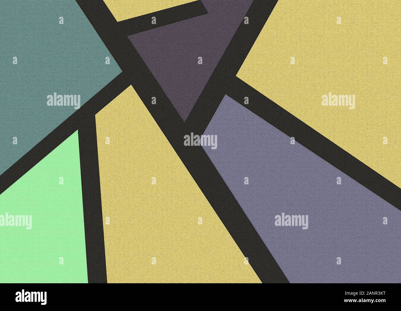 Bel art moderne minimaliste coloré Banque D'Images