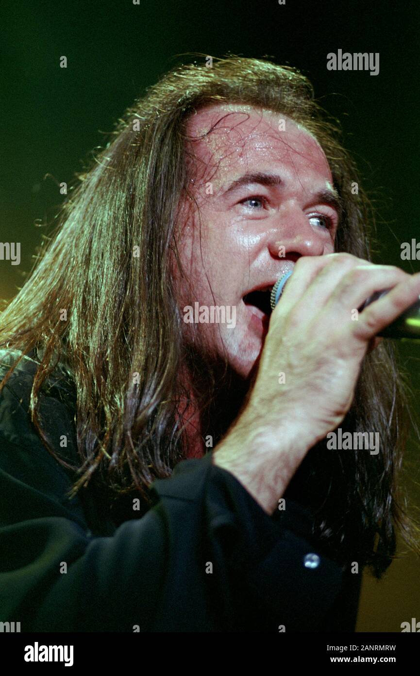 Milan, Italie 18/09/1995, des concerts live de Black Sabbath au Rolling Stone:Tony Martin Photo Fabio Diena Banque D'Images