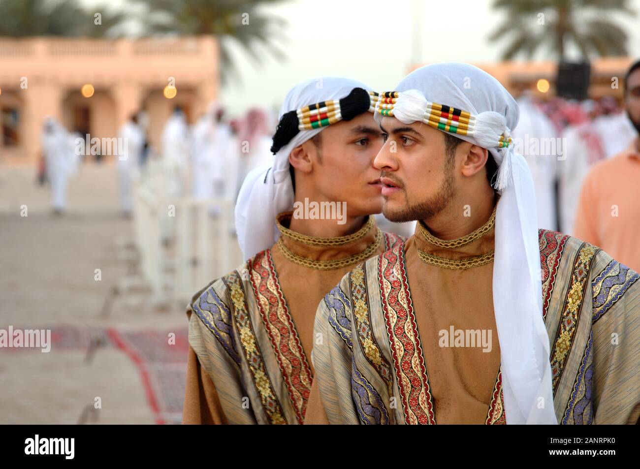 Danseurs syriens Doha, Qatar. Banque D'Images