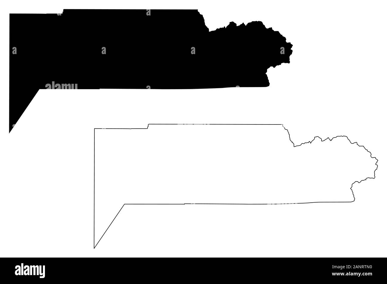 Dolores County, Colorado (États-Unis County, États-Unis d'Amérique,USA, États-Unis, US) map vector illustration gribouillage, croquis Dolores site Illustration de Vecteur