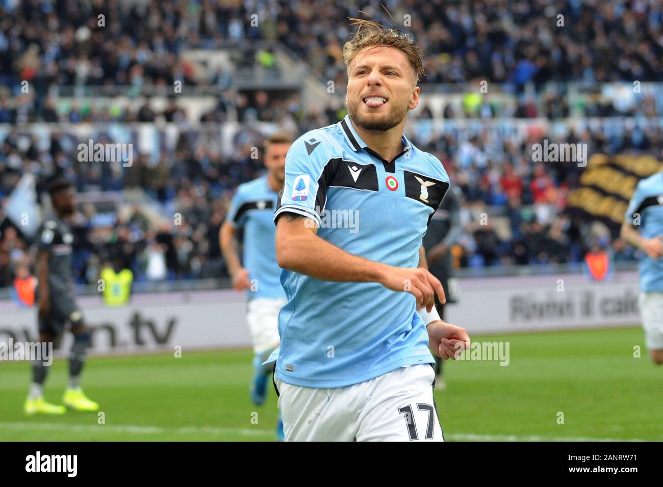 Ciro immobile (Lazio) lors de Lazio vs Sampdoria , Rome, Italie, 18 janvier 2020, le soccer le football italien Serie A Championnat Hommes Banque D'Images