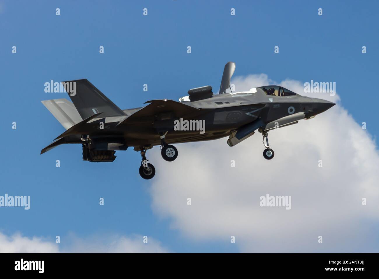 Lockheed Martin F-35B Lightning ll de la Royal Air Force vu pendant son affichage à RAF Fairford, Gloustershire, UK pour le 2018 RIAT. Pris 15e J Banque D'Images