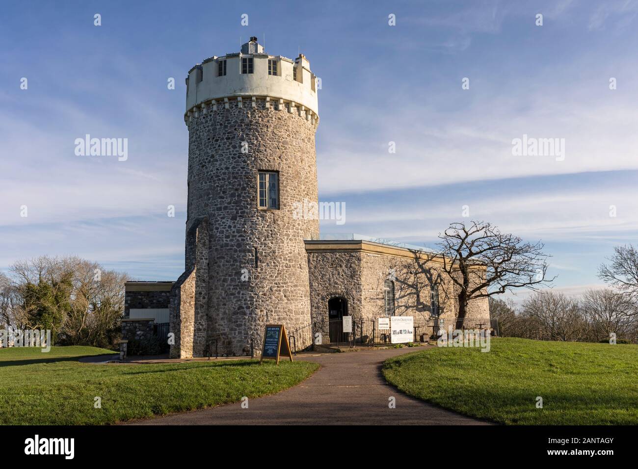 Clifton Observatory, Clifton Down, ville de Bristol, Somerset, Royaume-Uni Banque D'Images