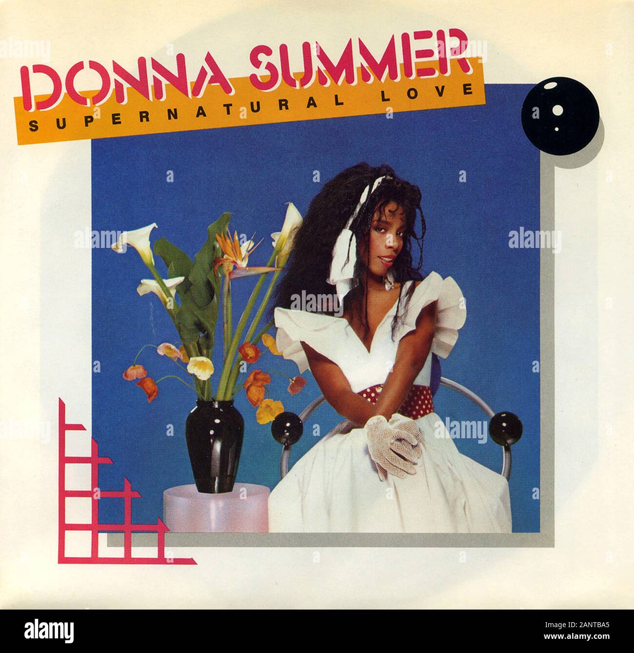 Donna Suummer - amour surnaturel - Classic vintage album vinyle Banque D'Images