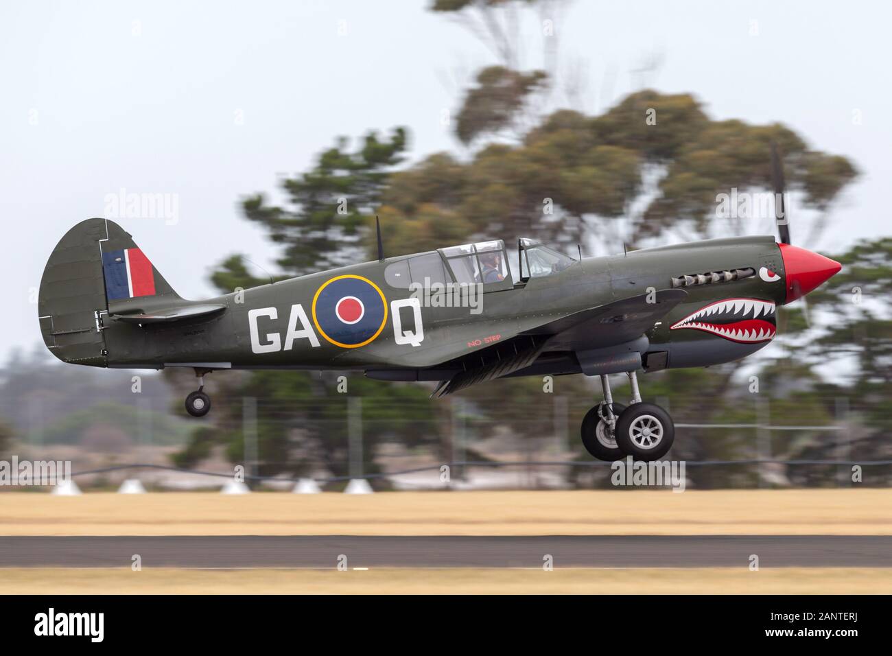 Curtiss P-40N Kittyhawk chasseurs de la Seconde Guerre mondiale-VH DE ZDC. Banque D'Images