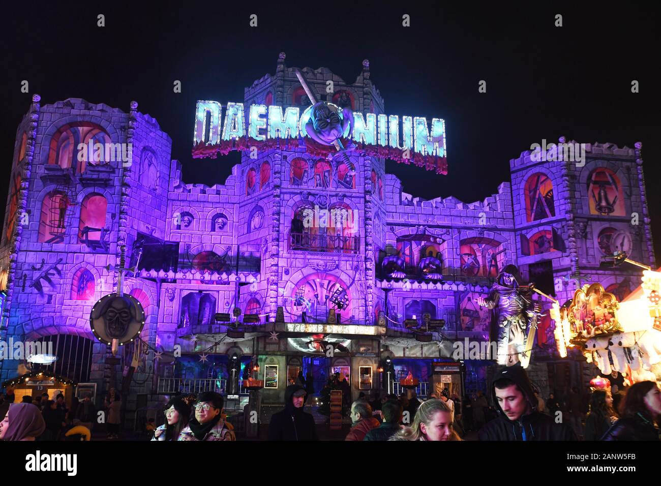 Le Demonium Ride au Winter Wonderland, Hyde Park, London, UK 2020 Banque D'Images