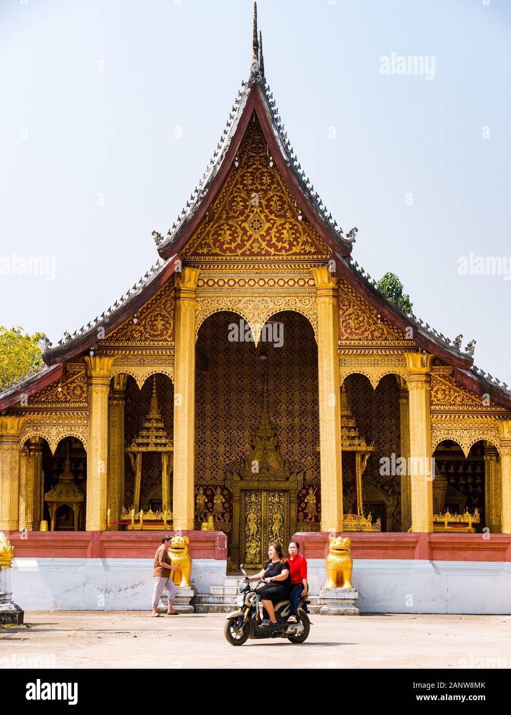 Temple Wat Sensoukharam, Luang Prabang, Laos, Asie du sud-est Banque D'Images