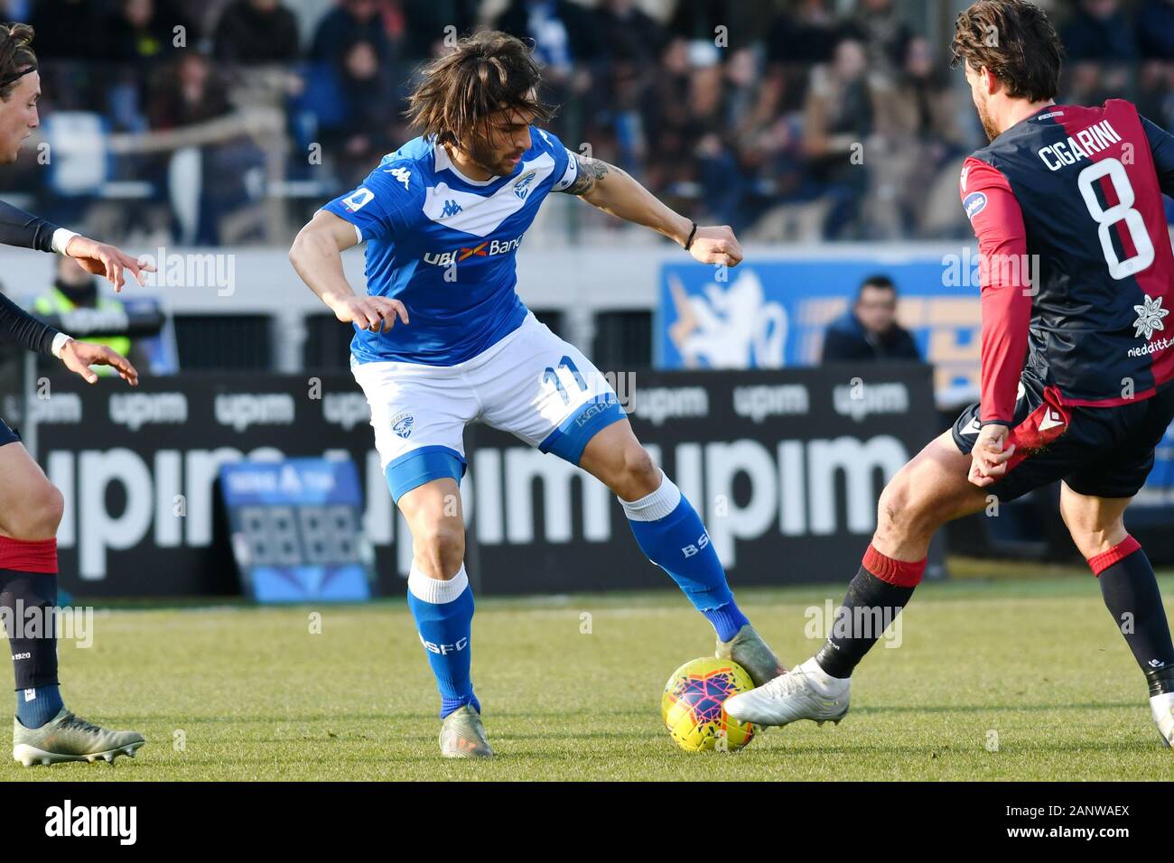 Brescia, Italie, 19 janvier 2020, torregrossa brescia Brescia vs Cagliari - au cours de soccer italien Serie A Championnat Hommes - Crédit : LPS/Alessio Tarpini/Alamy Live News Banque D'Images