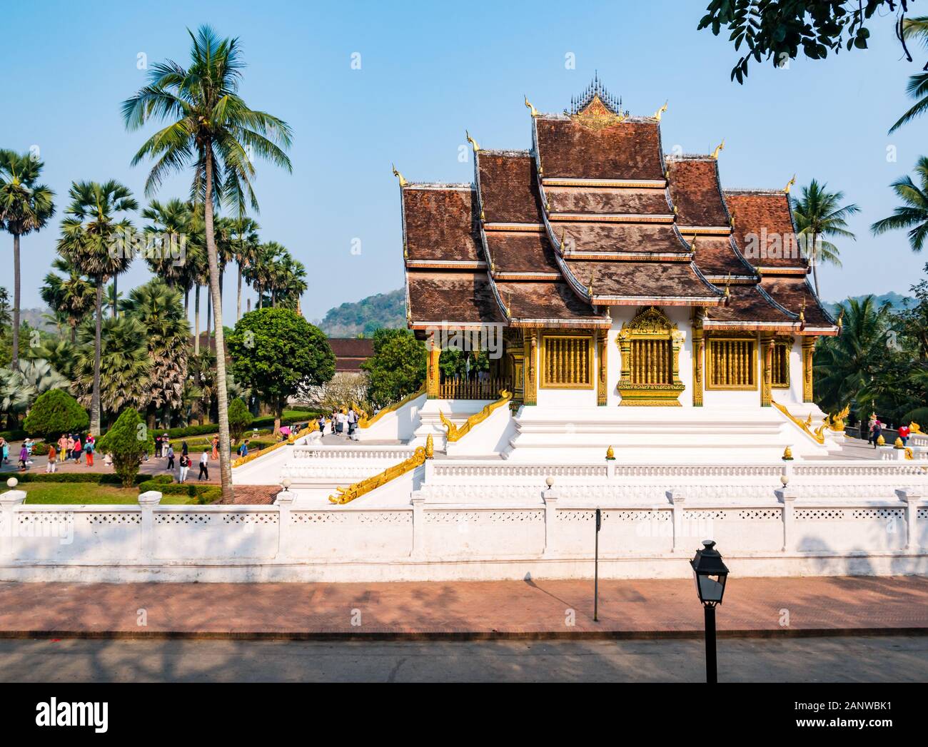 Haw Pha Bang temple, Palais Royal, Luang Prabang, Laos, Asie du sud-est Banque D'Images