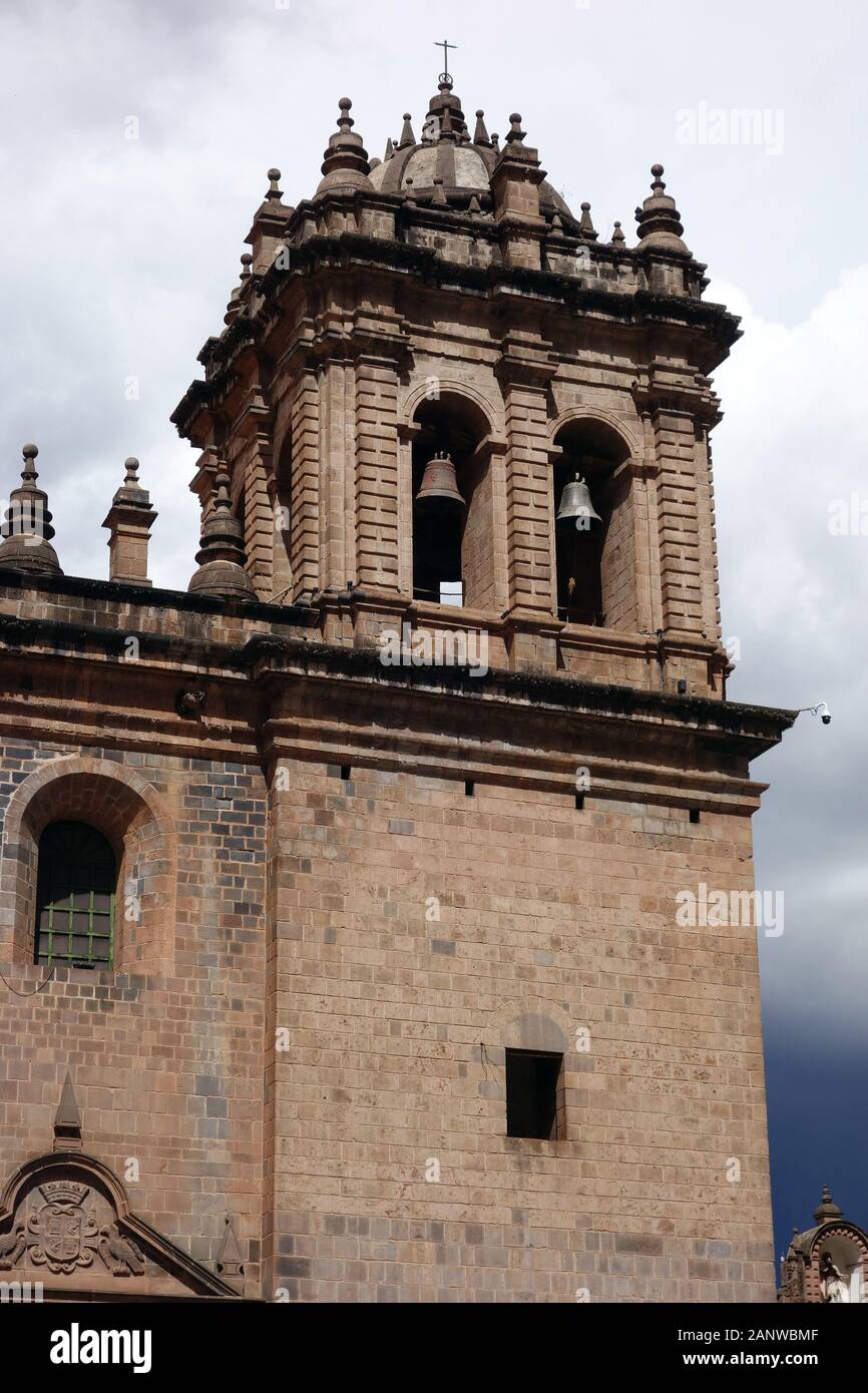 Cathédrale de la Virgen de la Asuncion, cathédrale de Cusco, centre-ville, Cuzco, Cusco, Pérou, Amérique du Sud, site classé au patrimoine mondial de l'UNESCO Banque D'Images