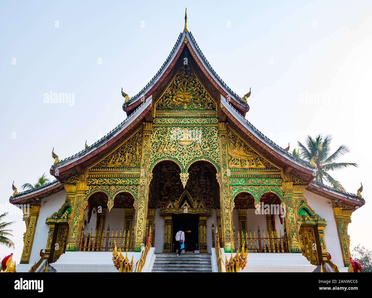 Haw Pha Bang temple, Palais Royal, Luang Prabang, Laos, Asie du sud-est Banque D'Images