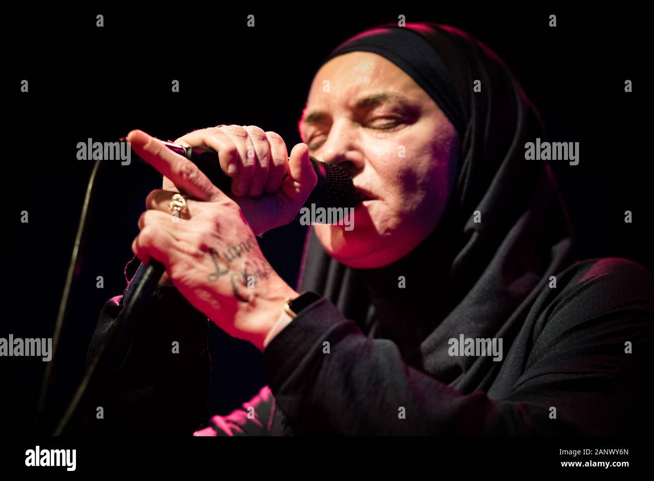 Sinead O'Connor joue live à Hiroshima Mon Amour à Turin, Italie, le 19 janvier 2020 Banque D'Images