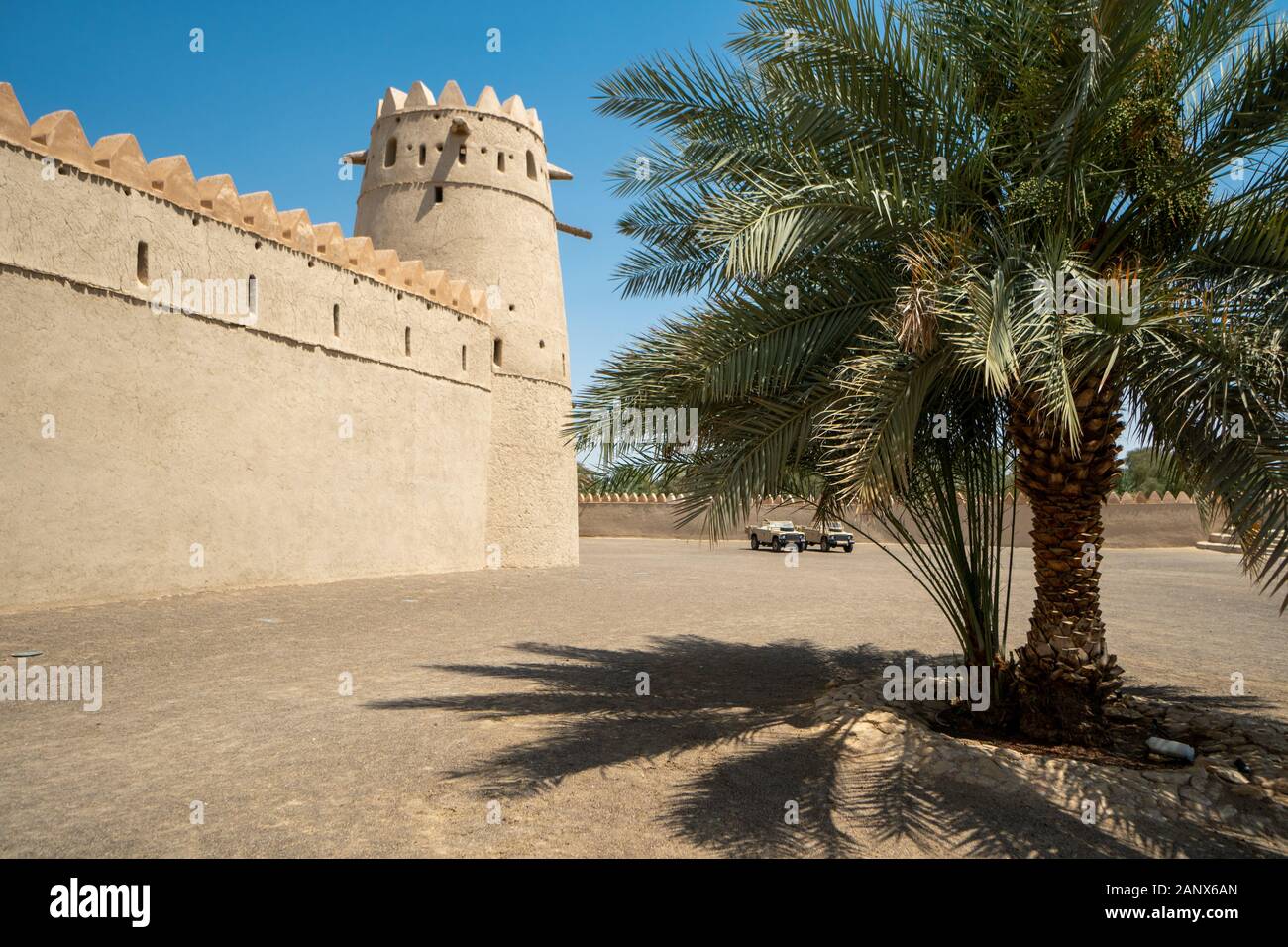 Al Jahili Fort est l'un des plus grands forts dans les EAU et peuvent être trouvés dans la ville de Al Ain. Banque D'Images