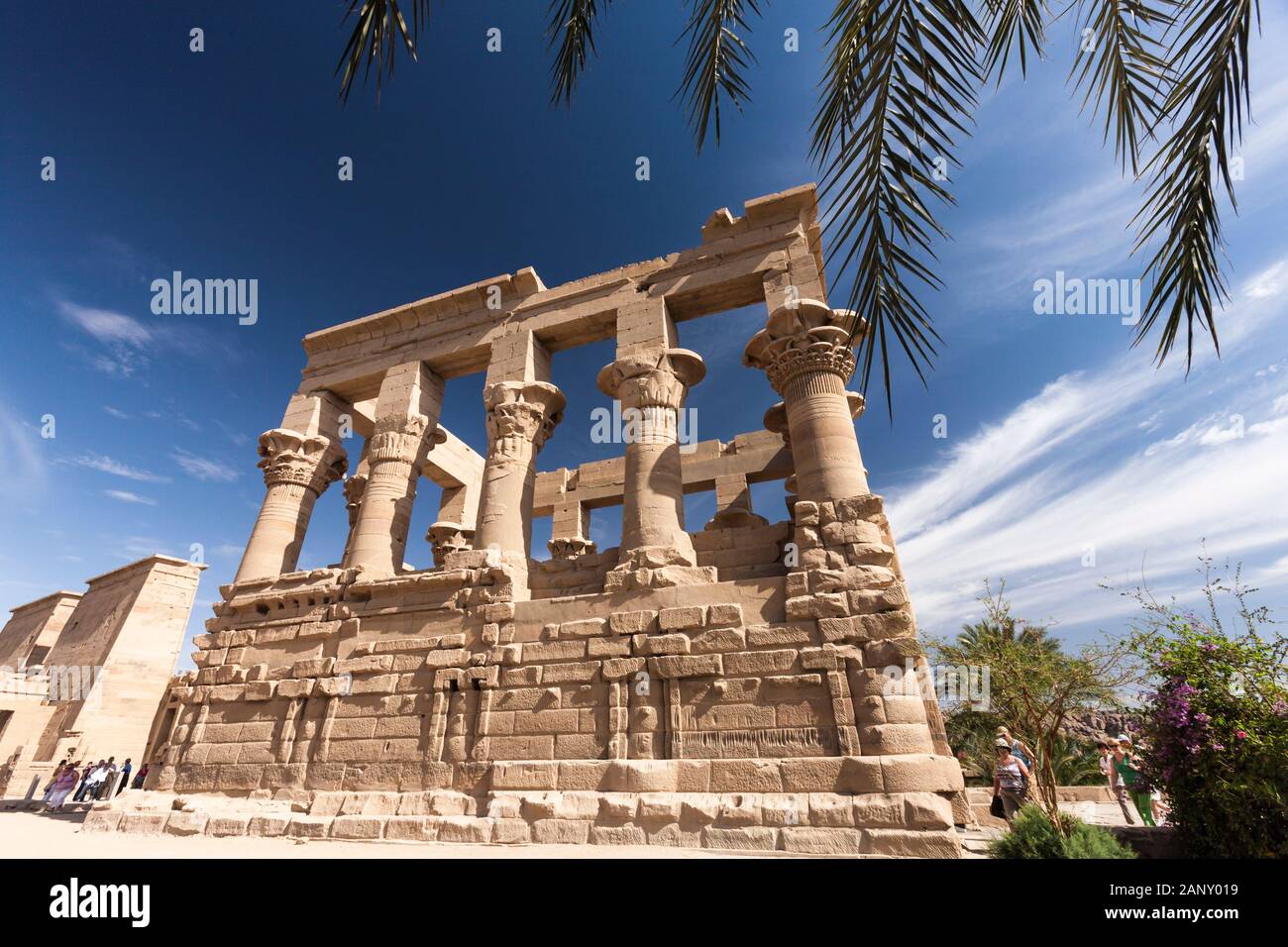 Kiosque De Trajan, Dans Le Temple D'Isis Philae, Également Le Temple De Philae, L'Île D'Agilkia Dans Le Lac Nasser, Assouan, Egypte, Afrique Du Nord, Afrique Banque D'Images