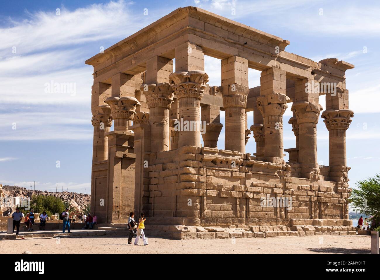 Kiosque De Trajan, Dans Le Temple D'Isis Philae, Également Le Temple De Philae, L'Île D'Agilkia Dans Le Lac Nasser, Assouan, Egypte, Afrique Du Nord, Afrique Banque D'Images