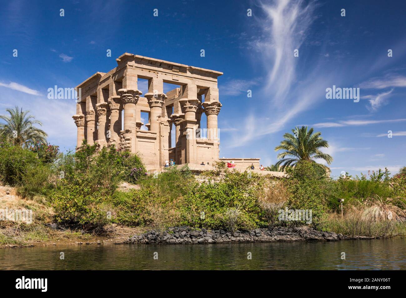Kiosque De Trajan, Dans Le Temple D'Isis Philae, Également Le Temple De Philae, L'Île D'Agilkia Dans Le Lac Nasser, Assouan, Egypte, Afrique Du Nord, Afrique Banque D'Images