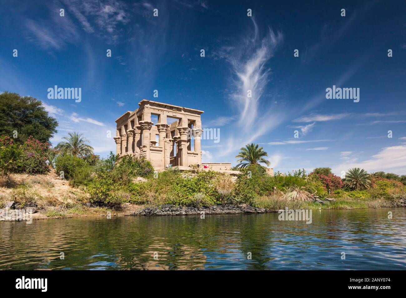 Kiosque De Trajan, Dans Le Temple D'Isis Philae, Également Le Temple De Philae, L'Île D'Agilkia Dans Le Lac Nasser, Assouan, Egypte, Afrique Du Nord, Afrique Banque D'Images