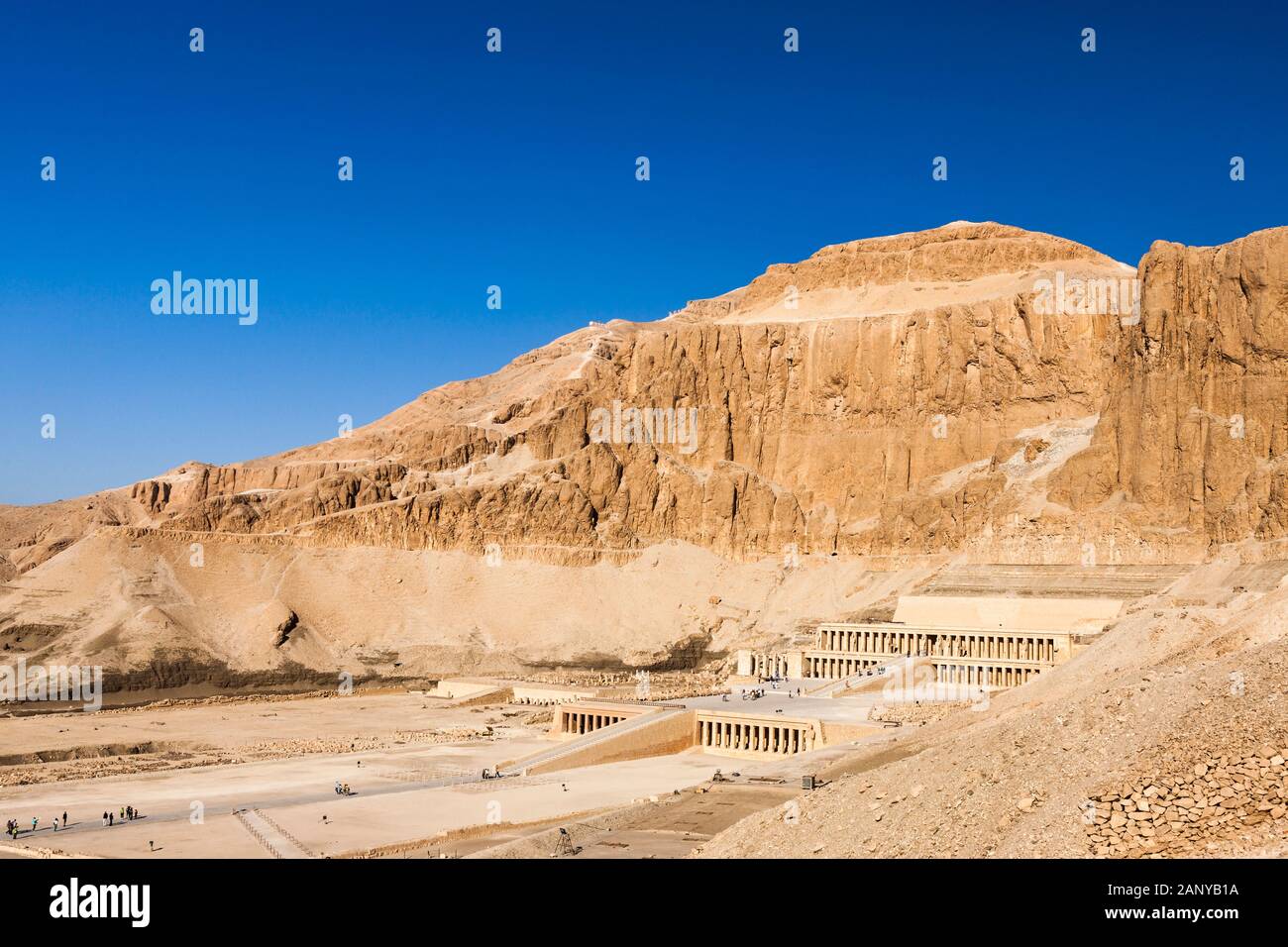 Vue Du Matin Sur Le Temple D'Hatshepsut, Le Temple Mortuaire D'Hatshepsut, Djeser-Djeseru, Louxor, Egypte, Afrique Du Nord Banque D'Images