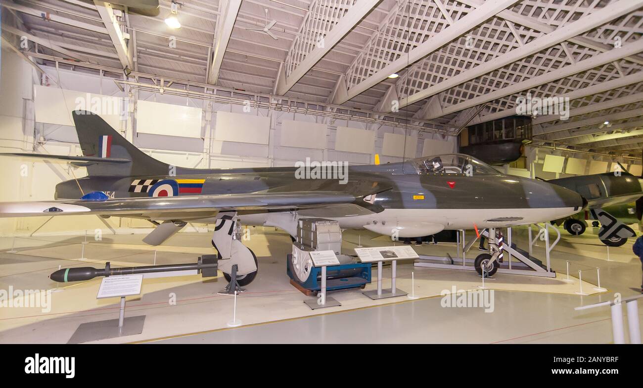 Londres. Engand. 2017. Royal Air Force Museum British Jet de combat à partir de la fin des années 1960 Banque D'Images