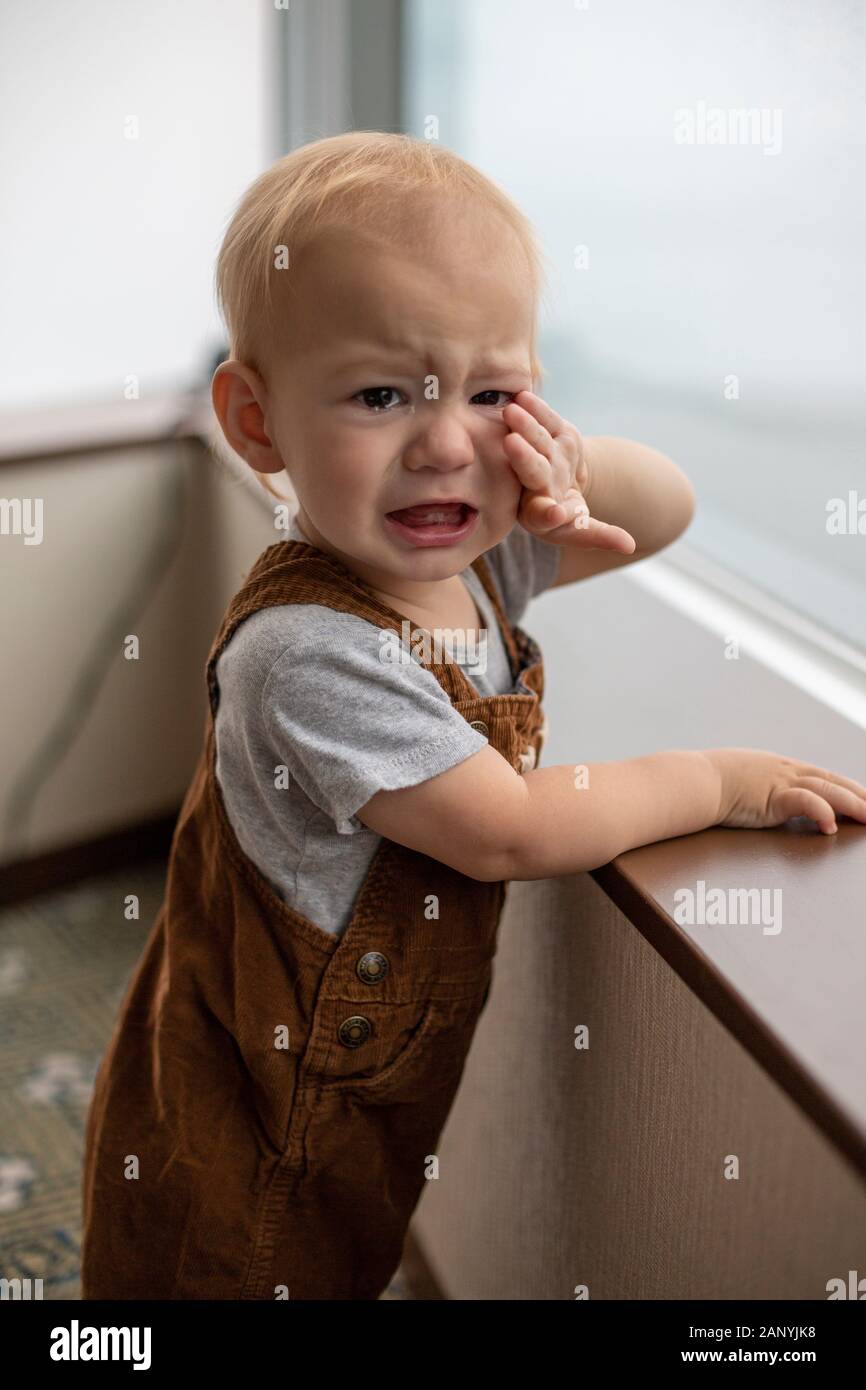 Bebe Garcon 1 Ans Dans La Region De Brown Bretelles A Une Fenetre Transparente Et De Pleurer Photo Stock Alamy Bebe Garcon 1 Ans Dans La Region De Brown Bretelles A Une Fenetre Transparente Et De Pleurer Photo Stock Alamy