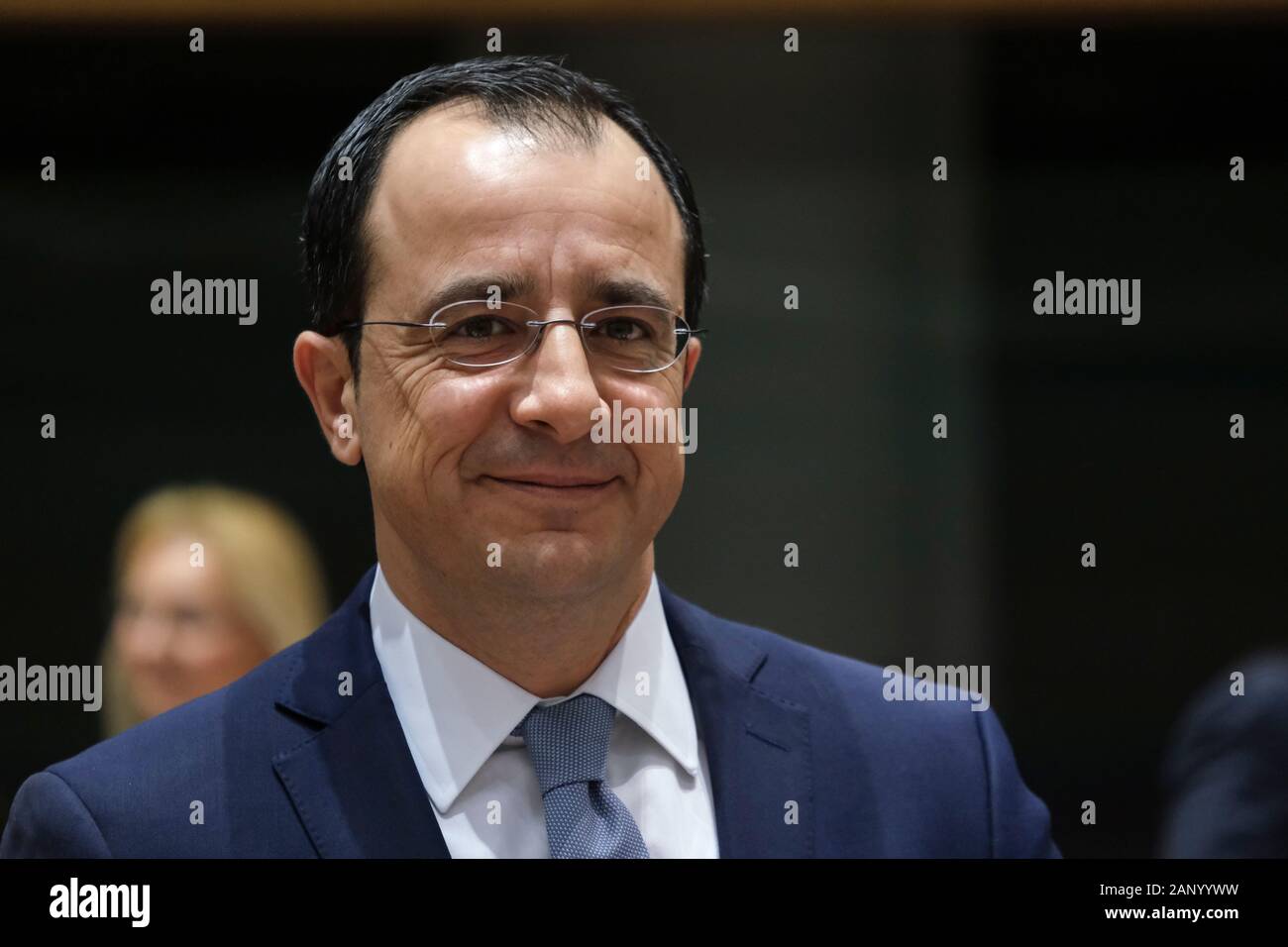 Bruxelles, Belgique. 20 Jan, 2020. Les ministres des affaires étrangères de la République de Chypre Nicos Christodoulides assister à un Conseil des affaires étrangères (CAE). Credit : ALEXANDROS MICHAILIDIS/Alamy Live News Banque D'Images