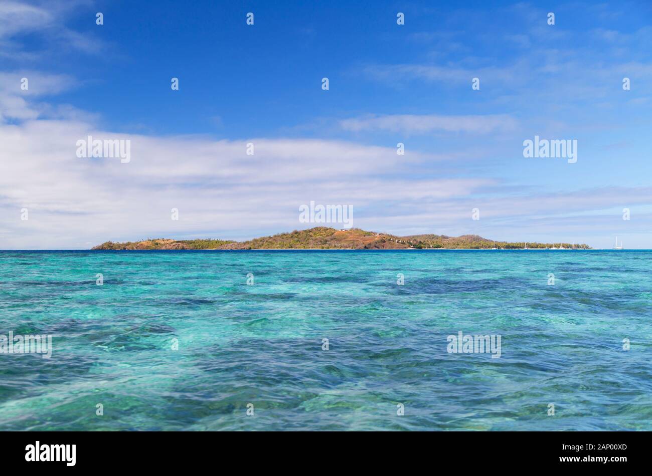 Nanuya Lailai Island, Blue Lagoon, Yasawa Islands, Fidji Banque D'Images